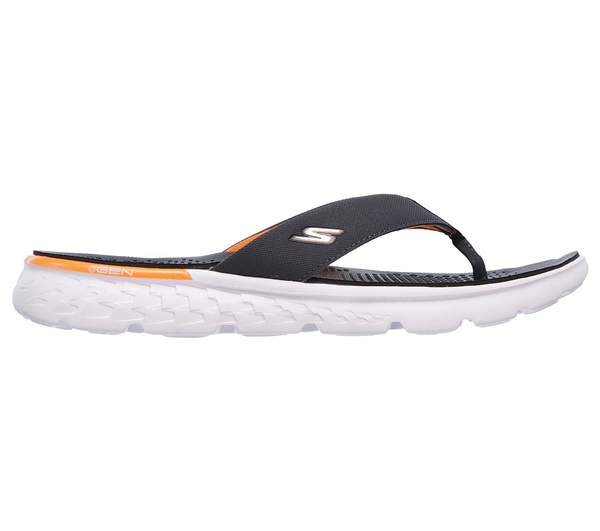 Men's Sandals: On the GO - Shore Charcoal/Orange