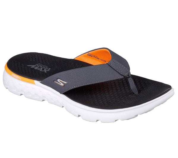 Men's Sandals: On the GO - Shore Charcoal/Orange